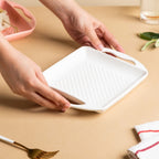 White Square Baking Tray Small Nestasia