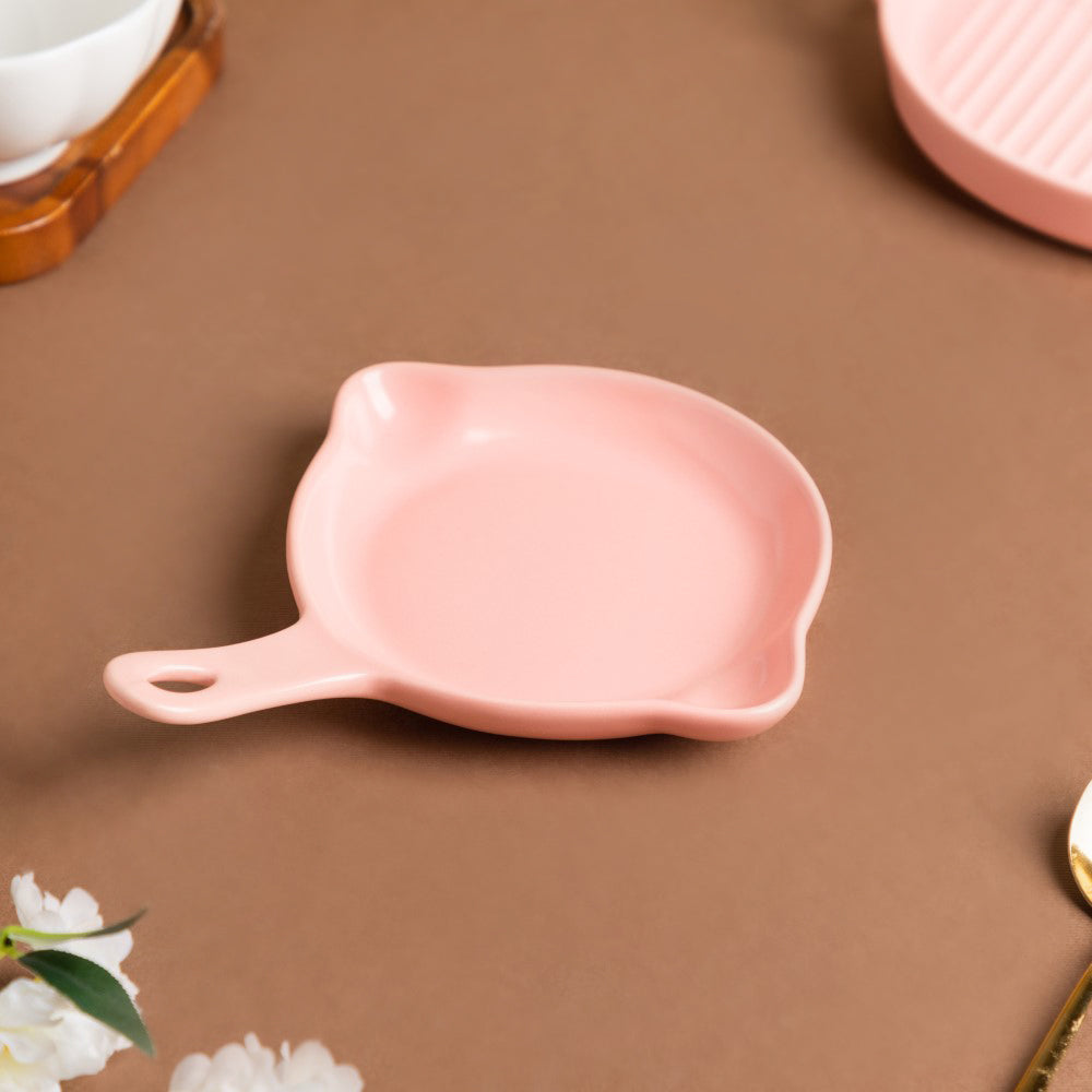 Pink Microwavable Baking Tray 6 inch Nestasia