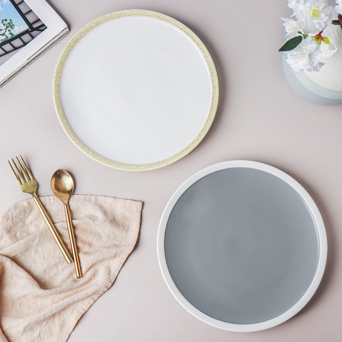 Ceramic Round Dinner Plate Nestasia