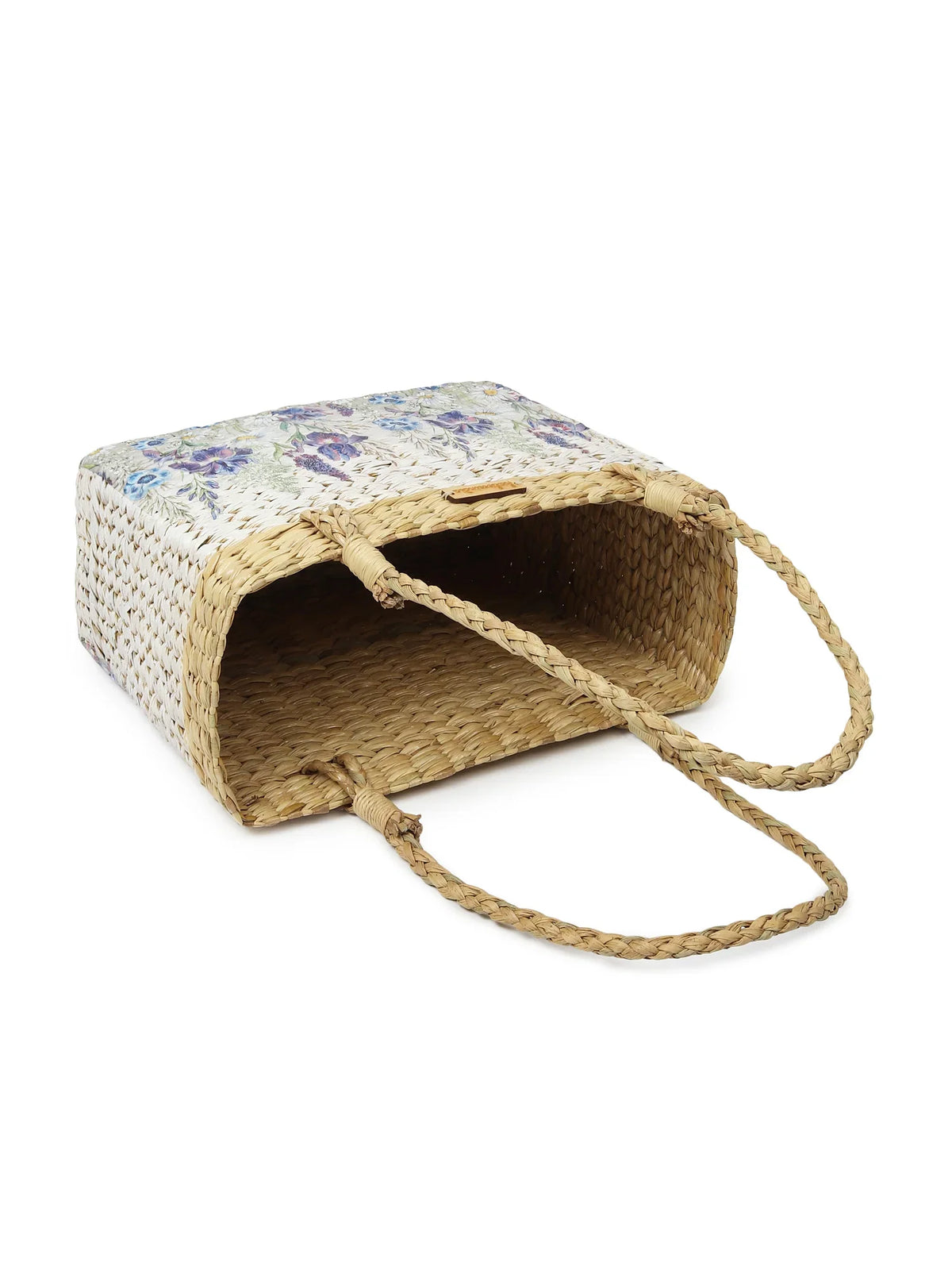Natural Handwoven Tote Bag for Shopping, Picnic & Storage