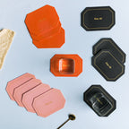 Leather Coaster Set of 4 Nestasia