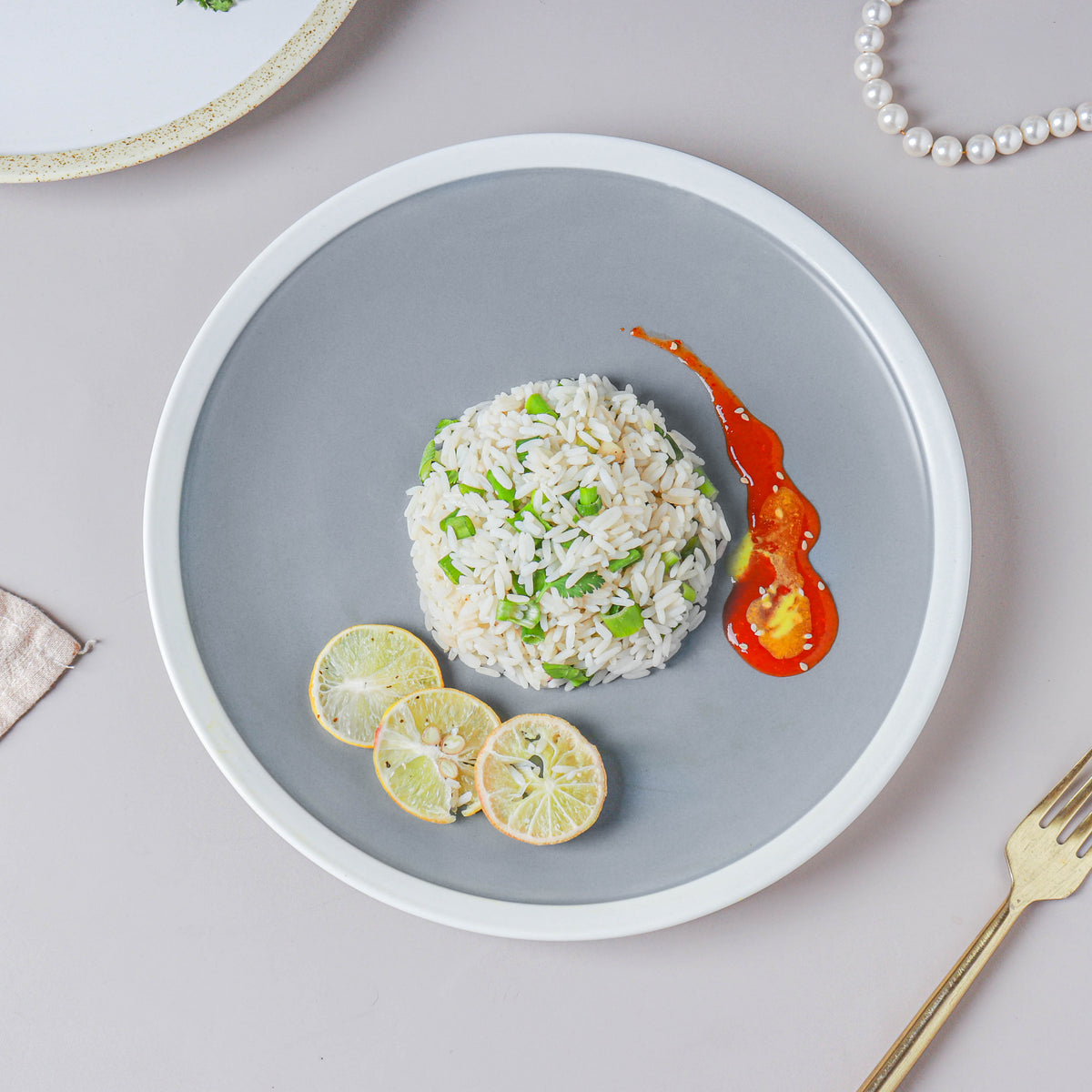 Ceramic Round Dinner Plate Nestasia