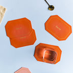 Leather Coaster Set of 4 Nestasia