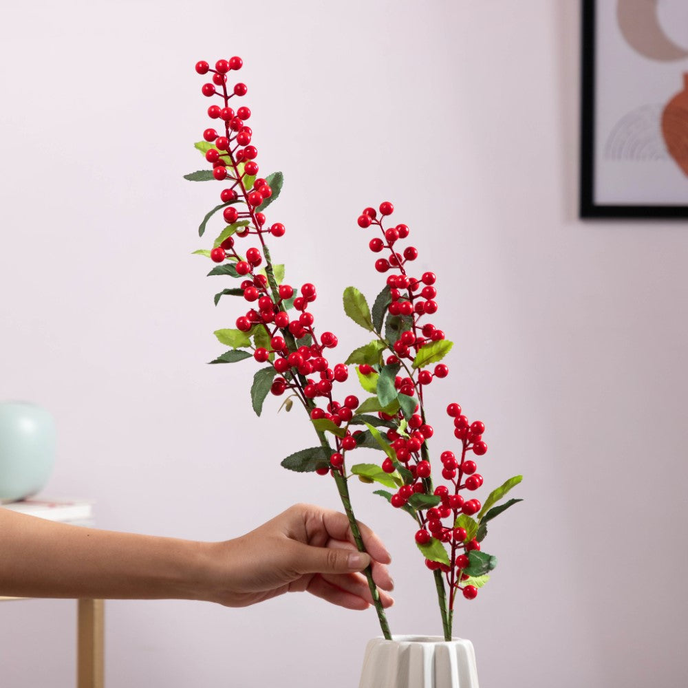 Artificial Berry Stem Set Of 2 Nestasia