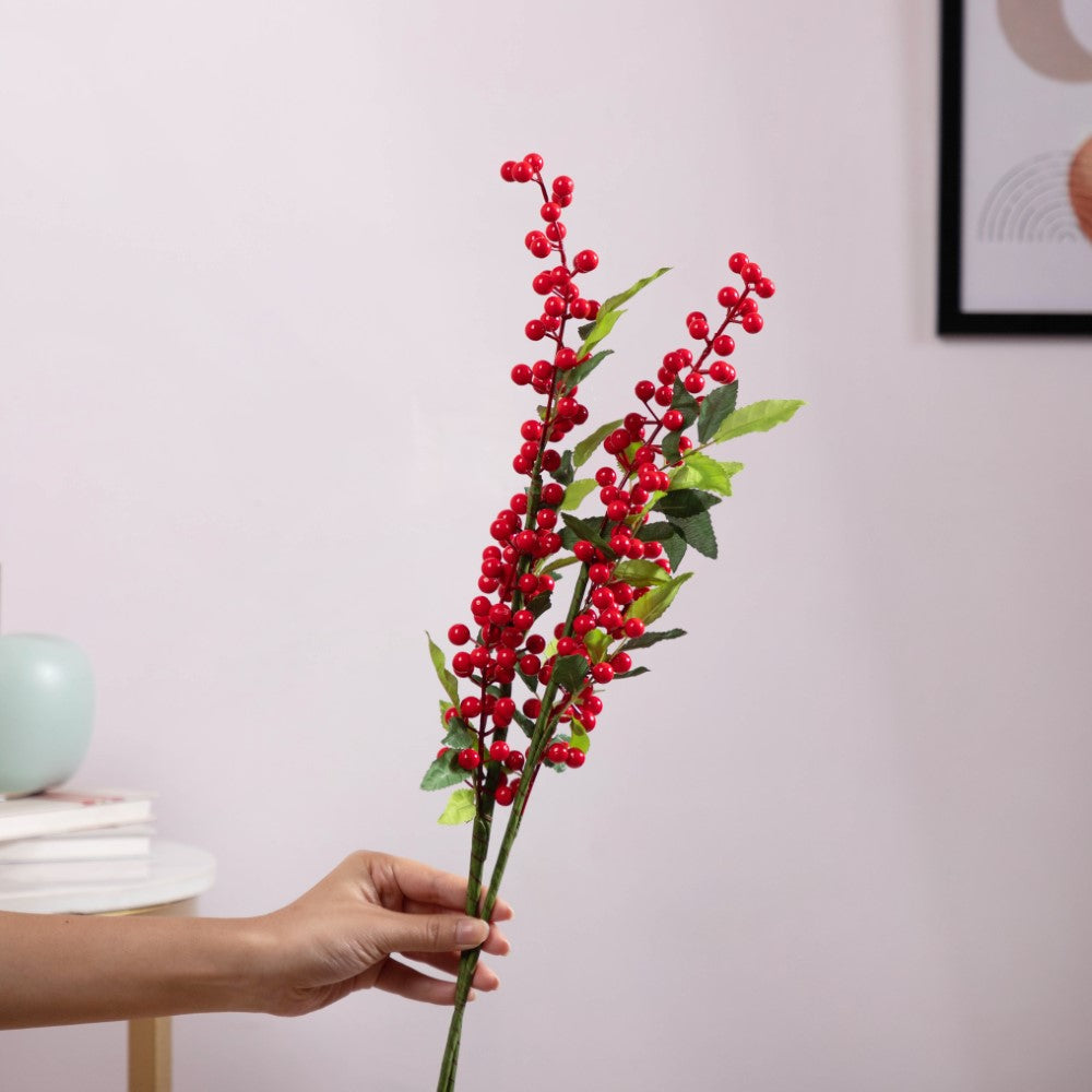 Artificial Berry Stem Set Of 2 Nestasia