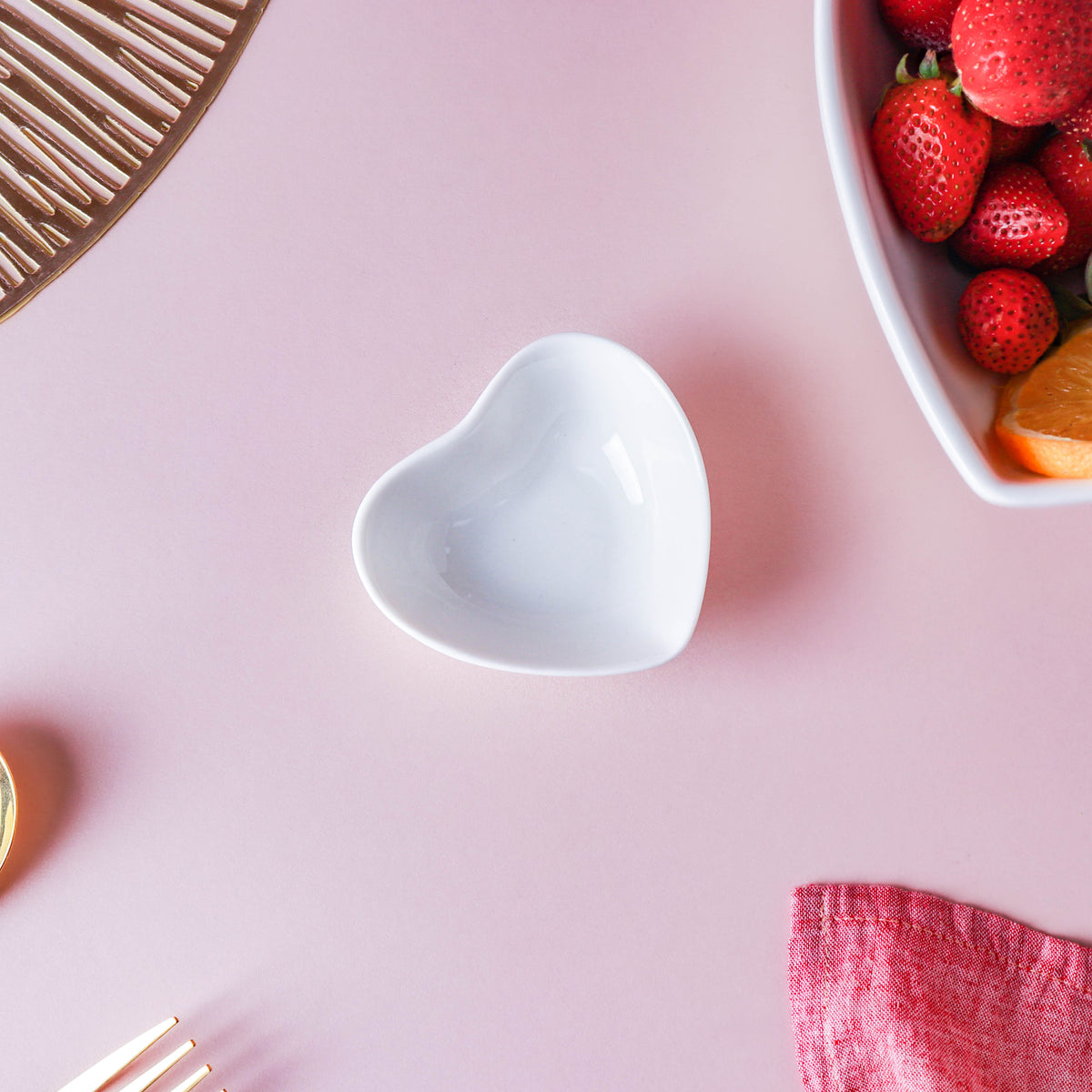 White Heart Dip Bowl Nestasia