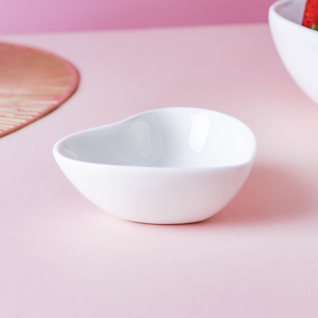 White Heart Dip Bowl Nestasia
