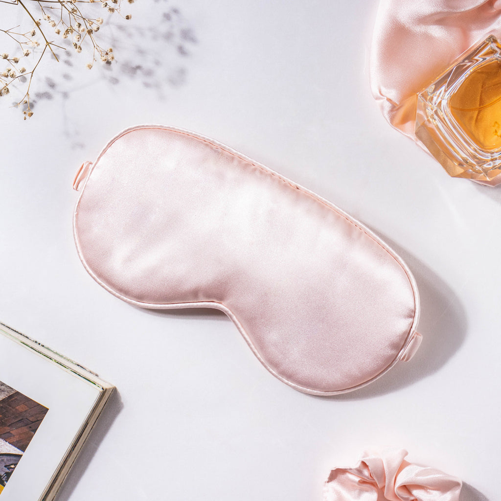 Precious Peach Satin Sleep Care Set of 4 Nestasia