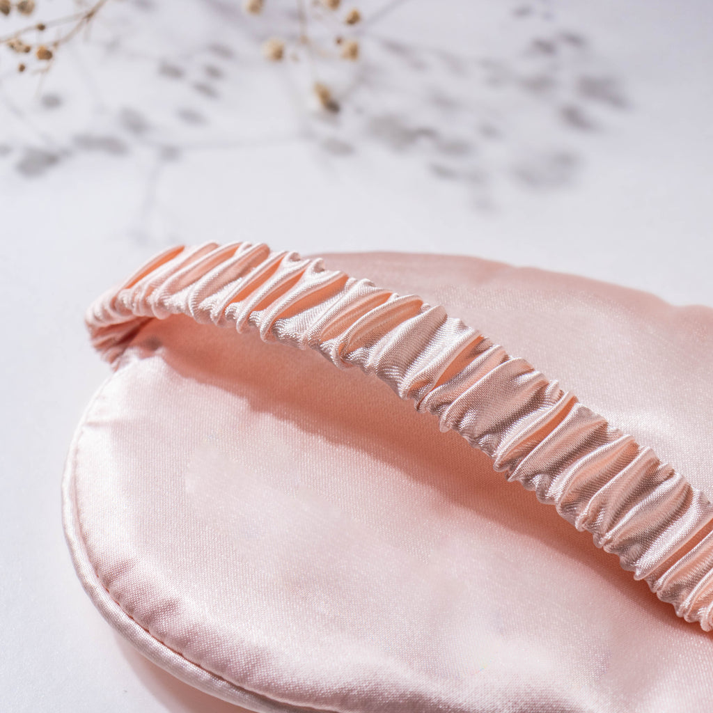 Precious Peach Satin Sleep Care Set of 4 Nestasia