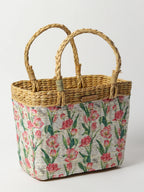 Natural Seagrass Tote Bag for Shopping, Picnic & Everyday Use