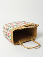 Natural Seagrass Tote Bag for Shopping, Picnic & Everyday Use