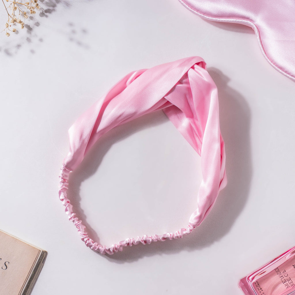 Bubblegum Pink Satin Sleep Care Set of 4 Nestasia