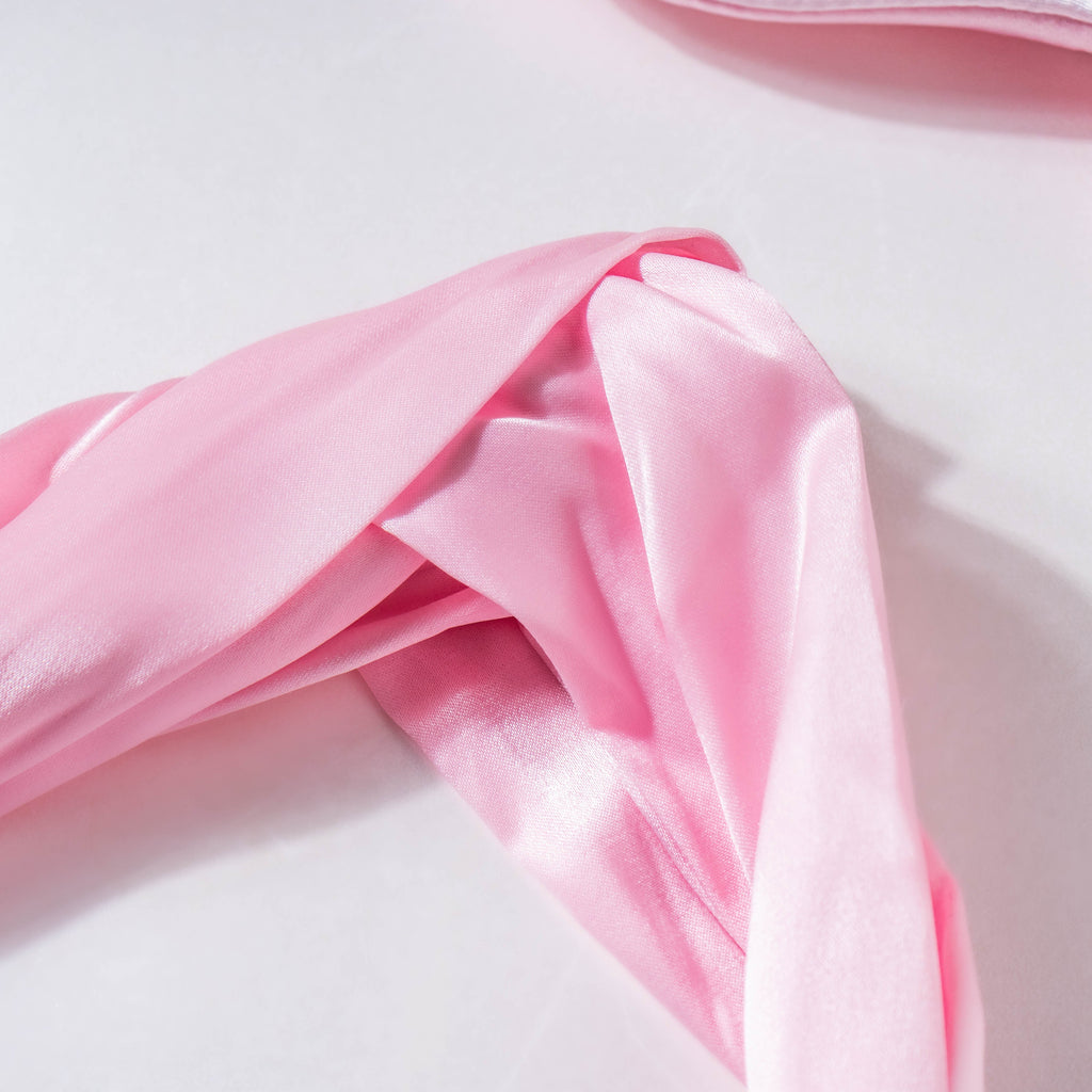 Bubblegum Pink Satin Sleep Care Set of 4 Nestasia