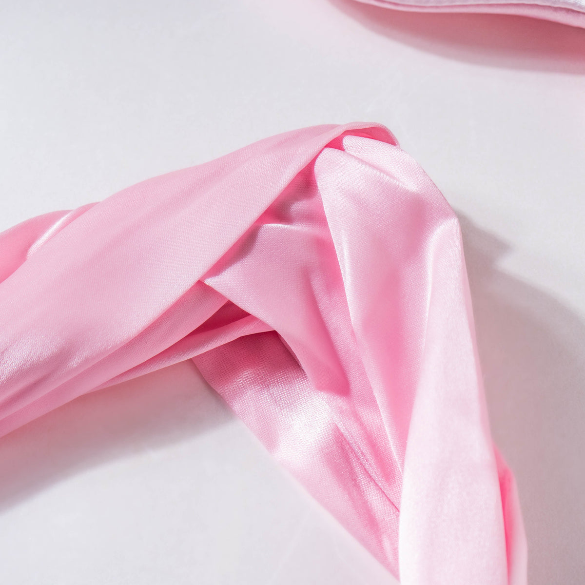 Bubblegum Pink Satin Sleep Care Set of 4 Nestasia