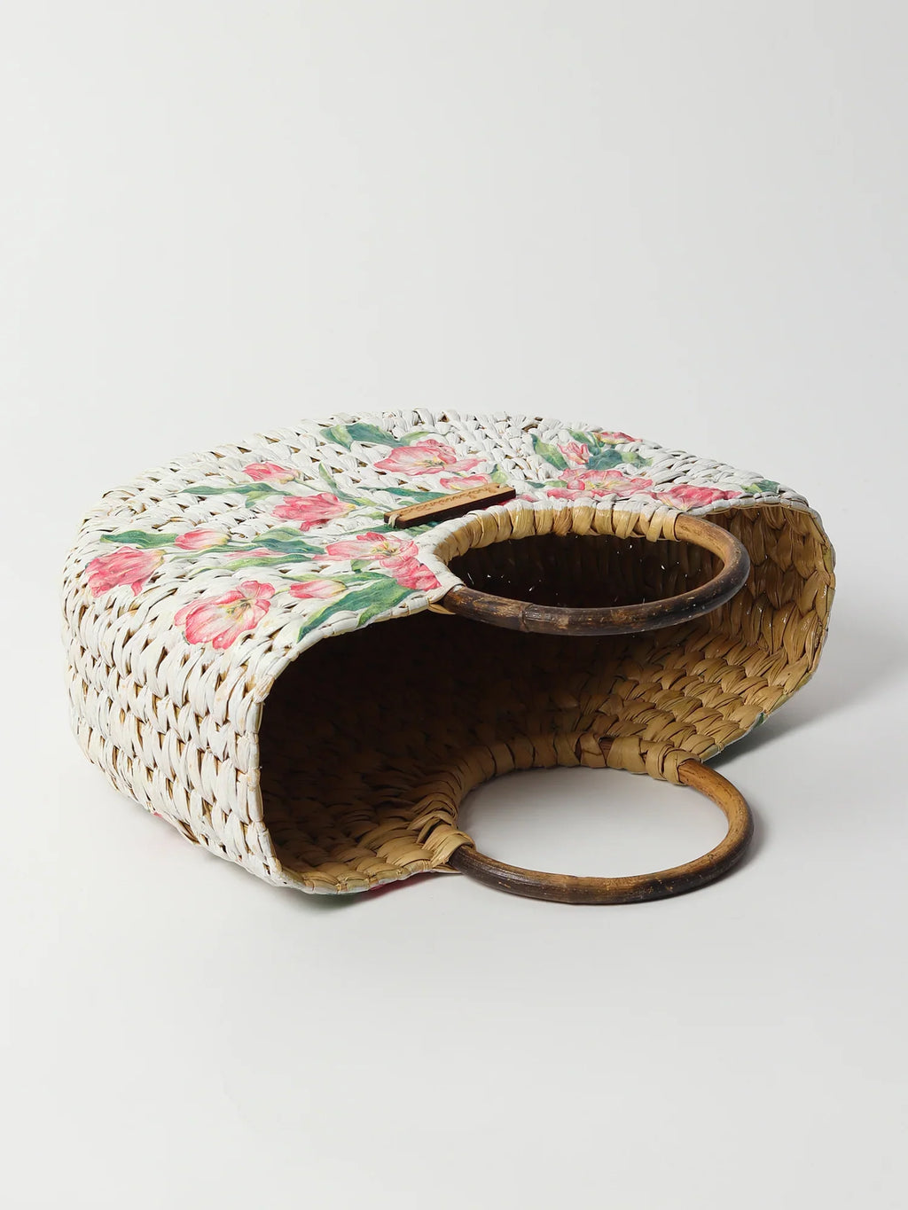 Handwoven Seagrass Half Moon Beach Bag, Women Handbag