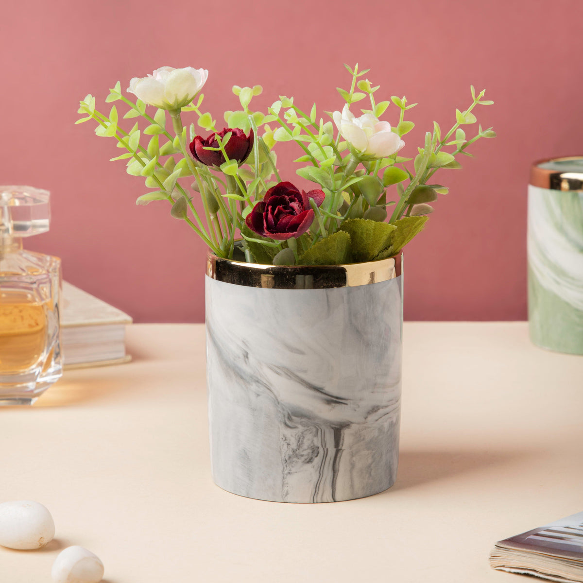 Luxe Ceramic Organiser Grey Nestasia