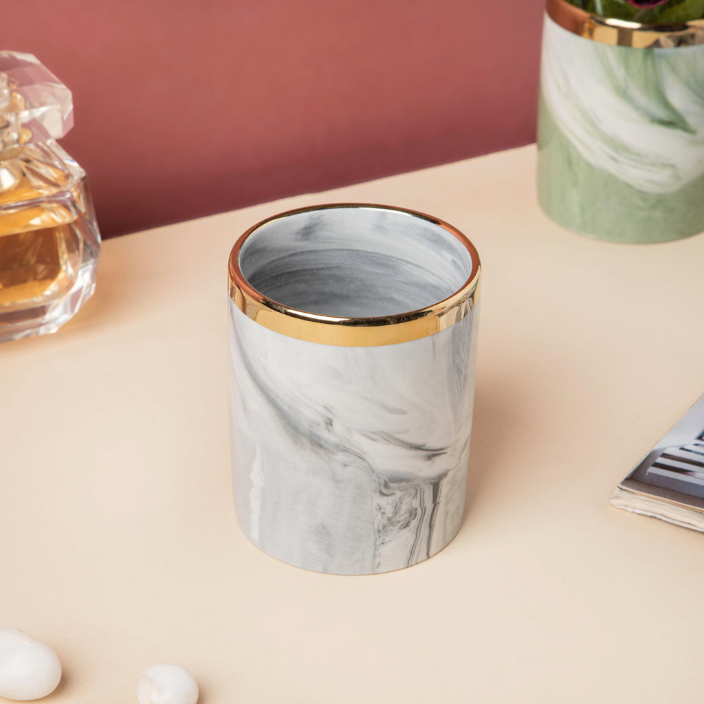 Luxe Ceramic Organiser Grey Nestasia