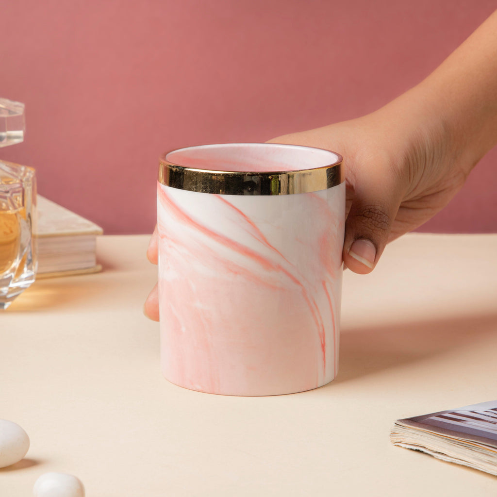 Luxe Ceramic Organiser Pink Nestasia