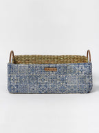 Seagrass Hamper Basket with Handles for Fruits and Home Organization
