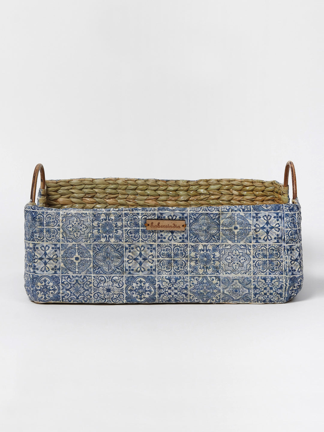 Seagrass Hamper Basket with Handles for Fruits and Home Organization