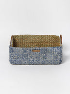 Seagrass Hamper Basket with Handles for Fruits and Home Organization