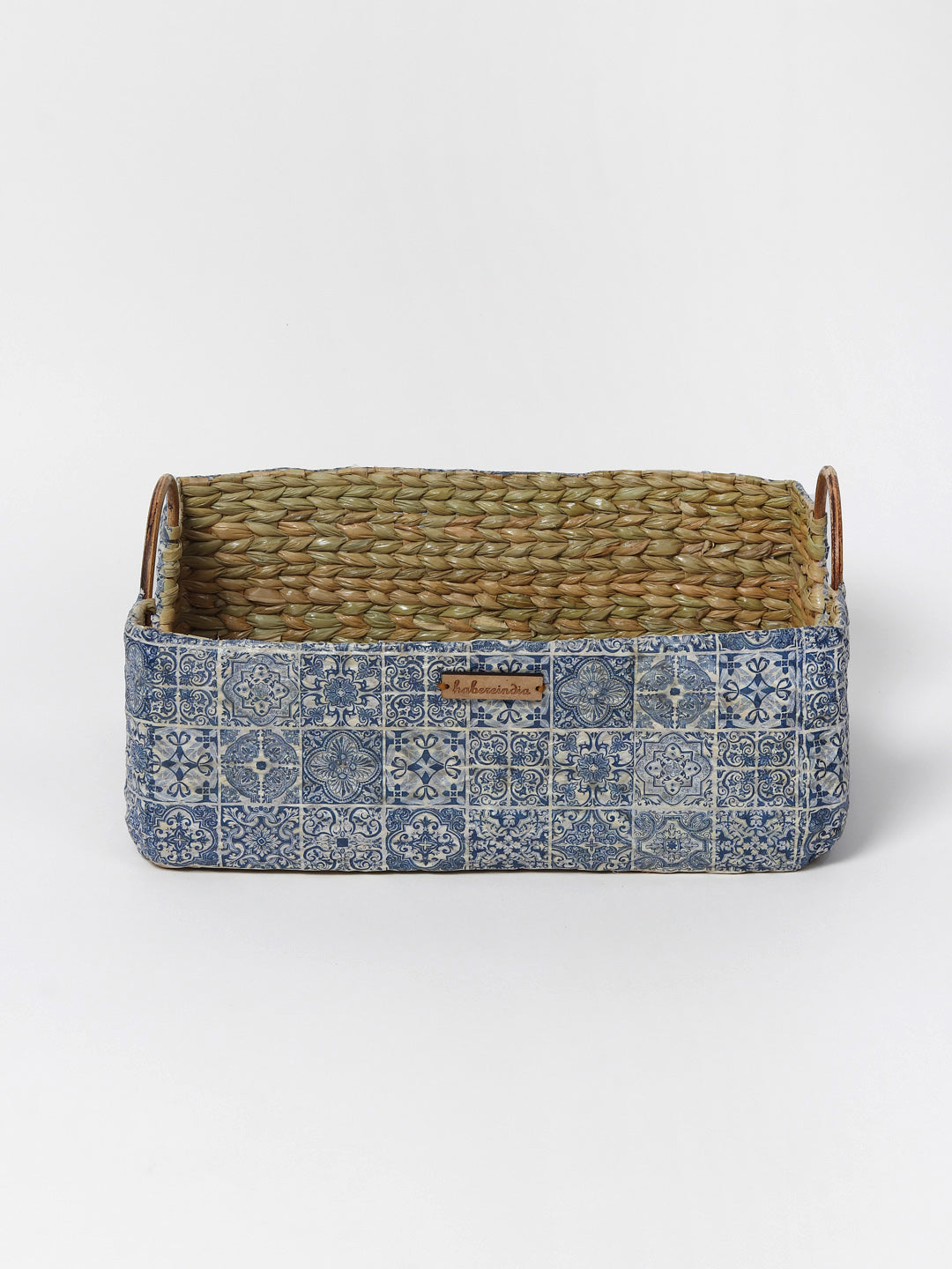 Seagrass Hamper Basket with Handles for Fruits and Home Organization
