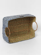 Seagrass Hamper Basket with Handles for Fruits and Home Organization