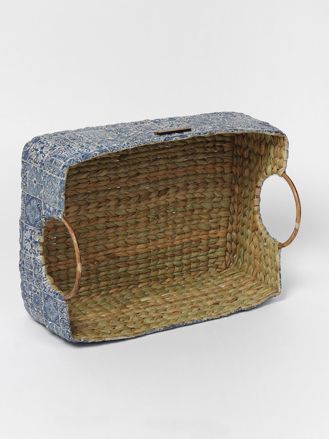 Seagrass Hamper Basket with Handles for Fruits and Home Organization