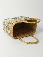 Handmade Seagrass Basket Bag for Shopping, Storage & Travel