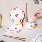Strawberry 8 Piece Dinner Set For 2 Nestasia