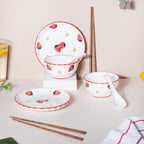 Strawberry 8 Piece Dinner Set For 2 Nestasia