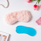 Plushy Peach Sleep Mask With Coolant Gel Nestasia