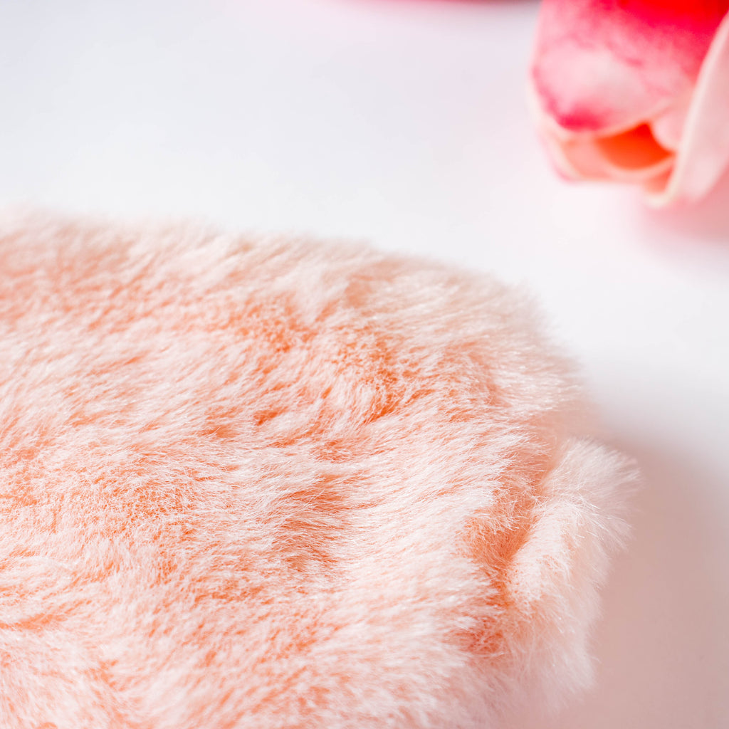 Plushy Peach Sleep Mask With Coolant Gel Nestasia