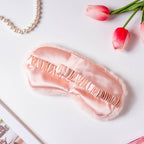 Plushy Peach Sleep Mask With Coolant Gel Nestasia