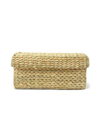 Compact Seagrass Storage Box with Lid for Accessories & Small Items