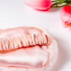 Plushy Peach Sleep Mask With Coolant Gel Nestasia