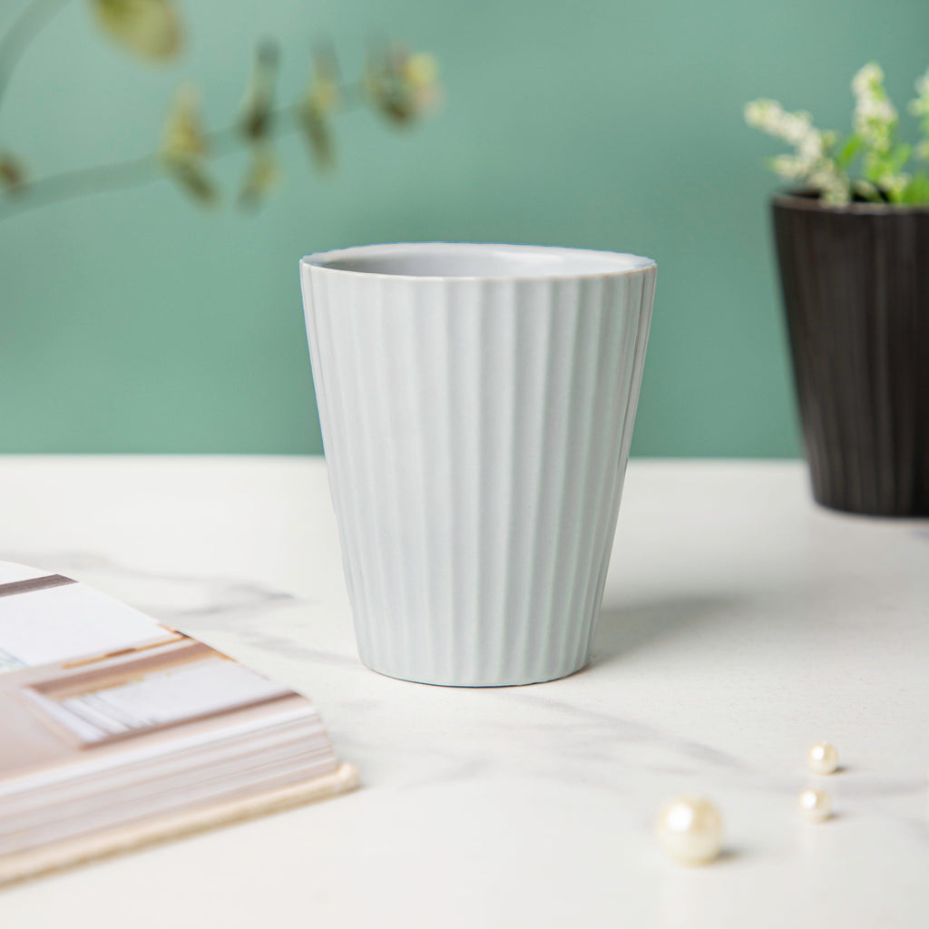 Nordic Mosaic Blue Textured Planter Nestasia