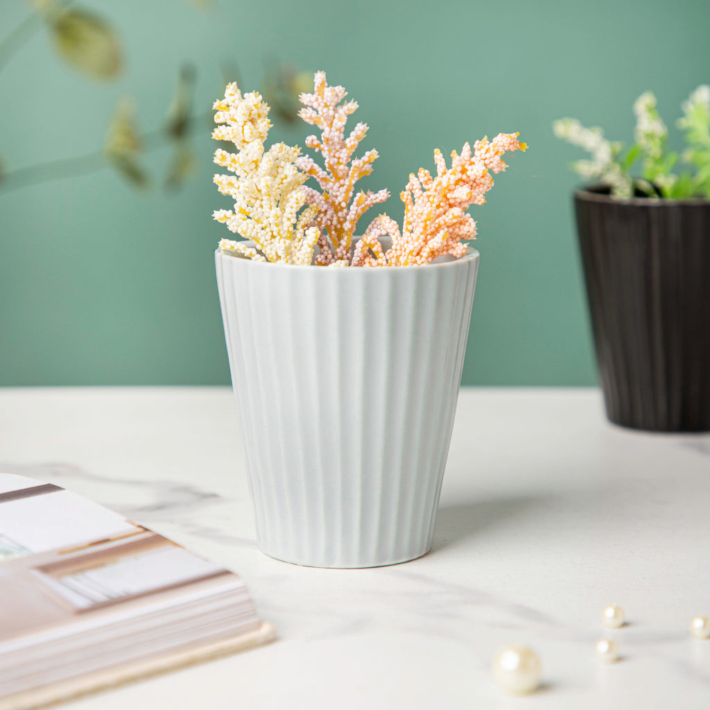 Nordic Mosaic Blue Textured Planter Nestasia