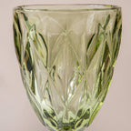 Crystal Red Wine Glass Green Set Of 6 300 ml Nestasia