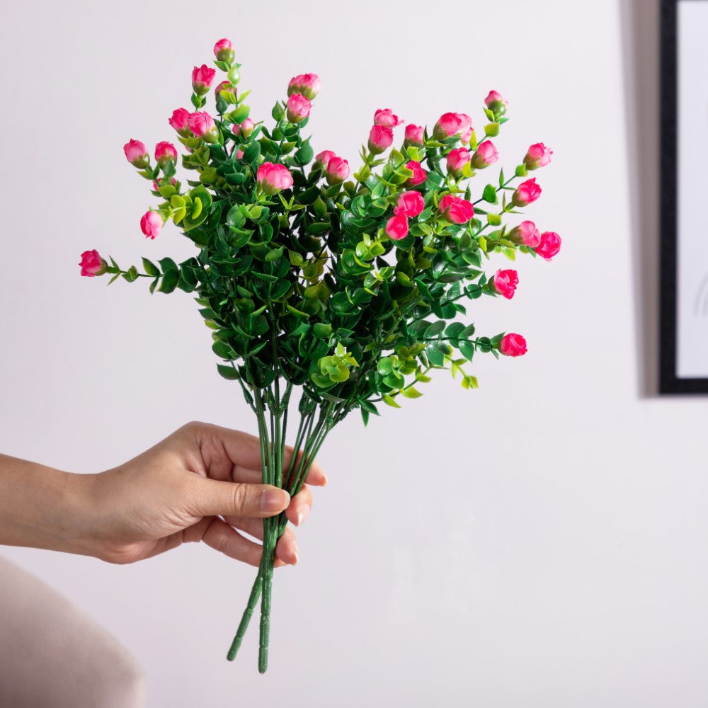 Decorative Flower Bud Stem Pink Set Of 2 Nestasia