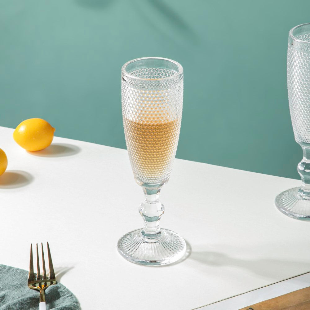 Mimosa Glass Transparent Set Of 6 150 ml Nestasia
