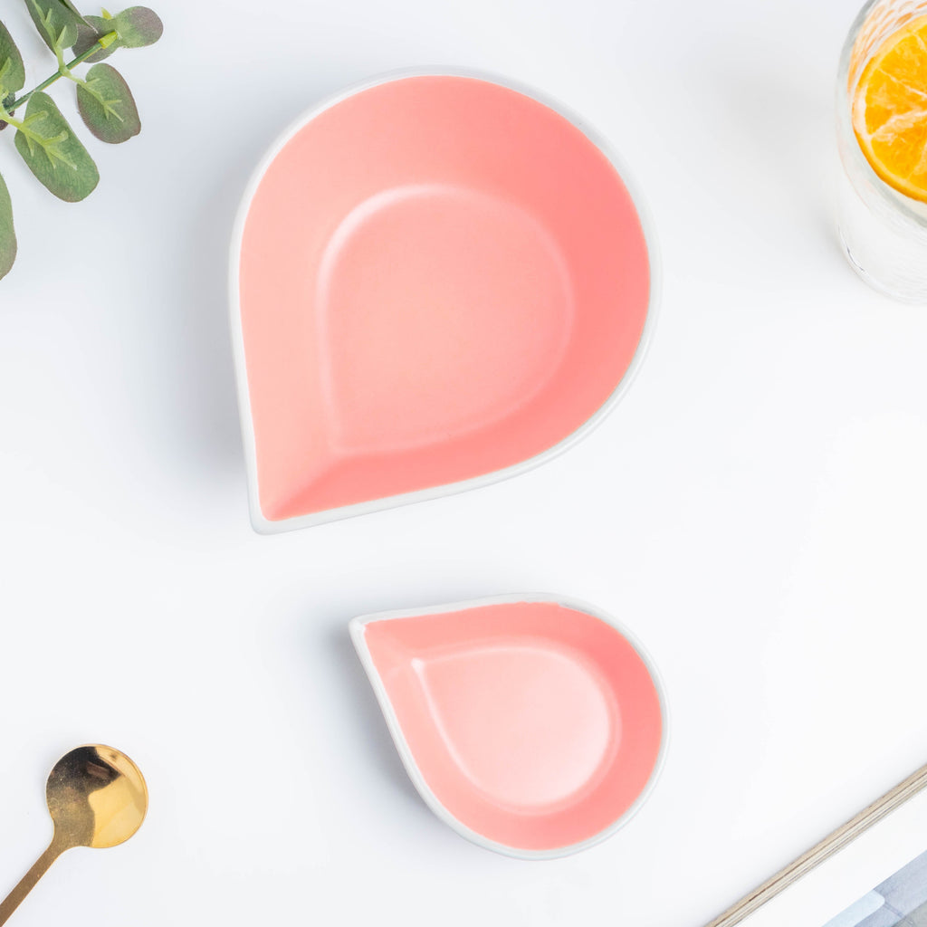Dew Pink And Blue 19 Piece Pasta Snack Set For 6 Nestasia