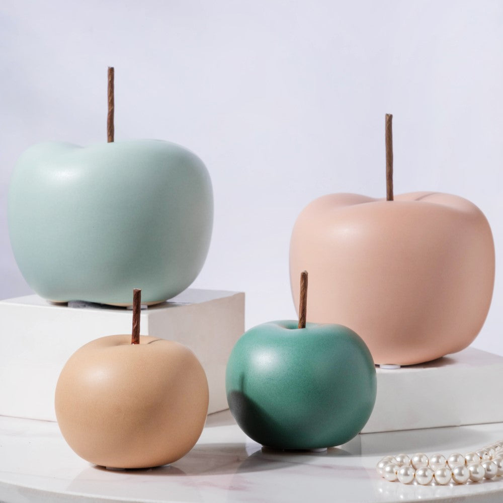 Apple Ceramic Decor Small Brown Nestasia