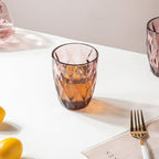 Rose Crystal Tumbler Mauve Small Set Of 6 250 ml Nestasia