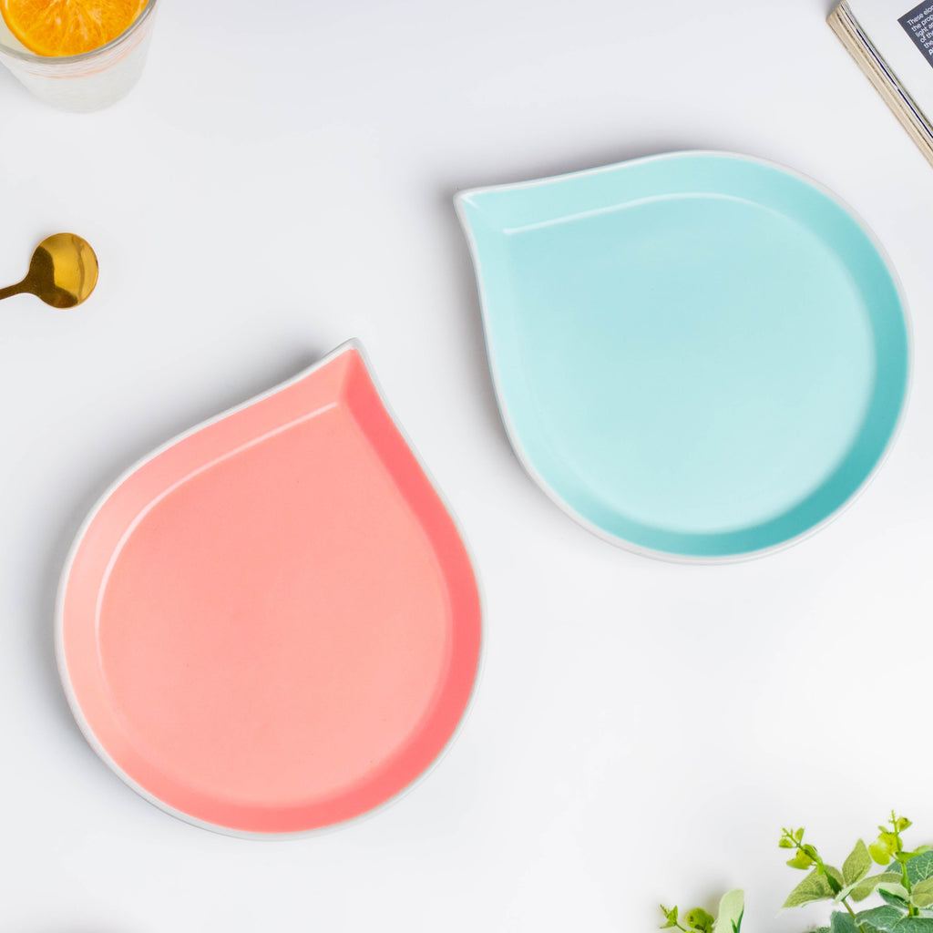 Dew Pink And Blue 19 Piece Pasta Snack Set For 6 Nestasia