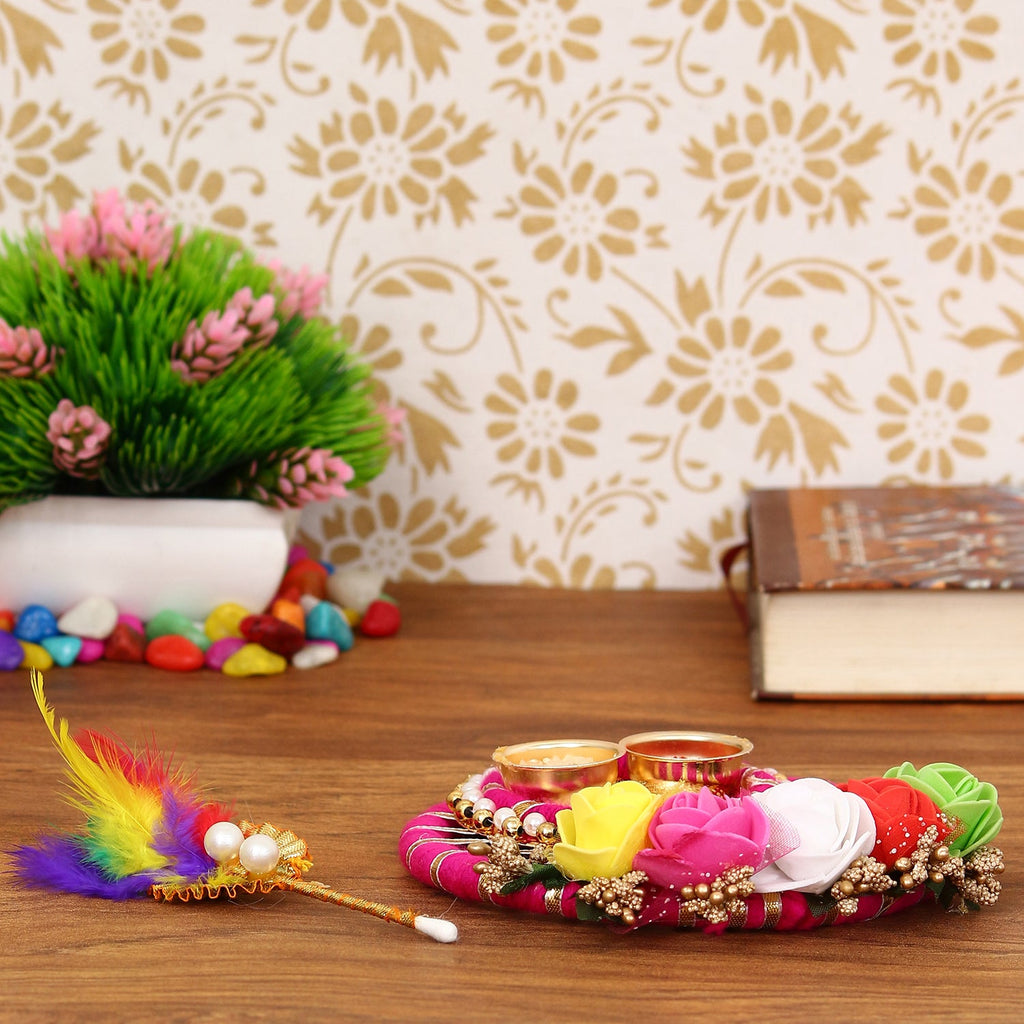 Handcrafted Decorative Roli Tikka Holder with designer stick Kafalo