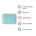 Designer Waterproof Laptop Sleeve Seagreen Nestasia