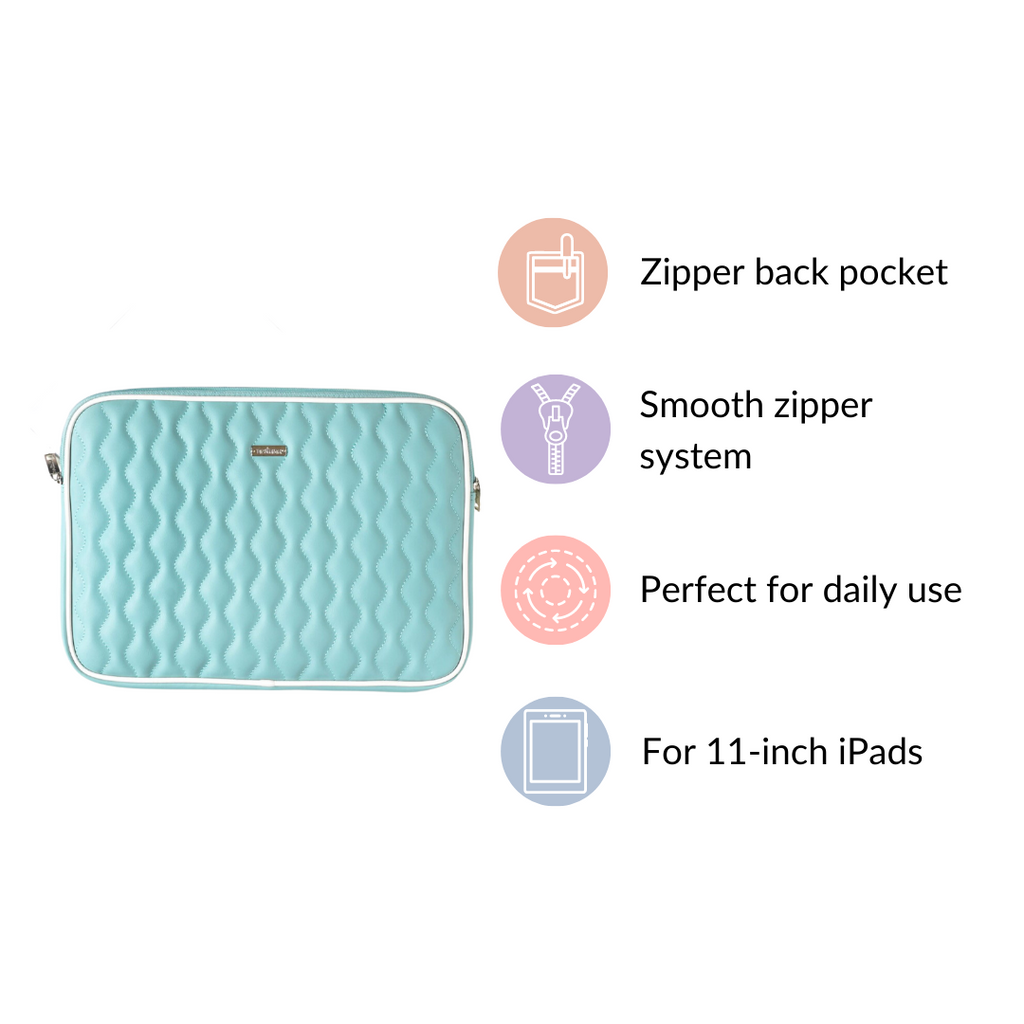 Designer Waterproof Laptop Sleeve Seagreen Nestasia