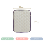 Premium Vegan Leather iPad Cover Grey Nestasia