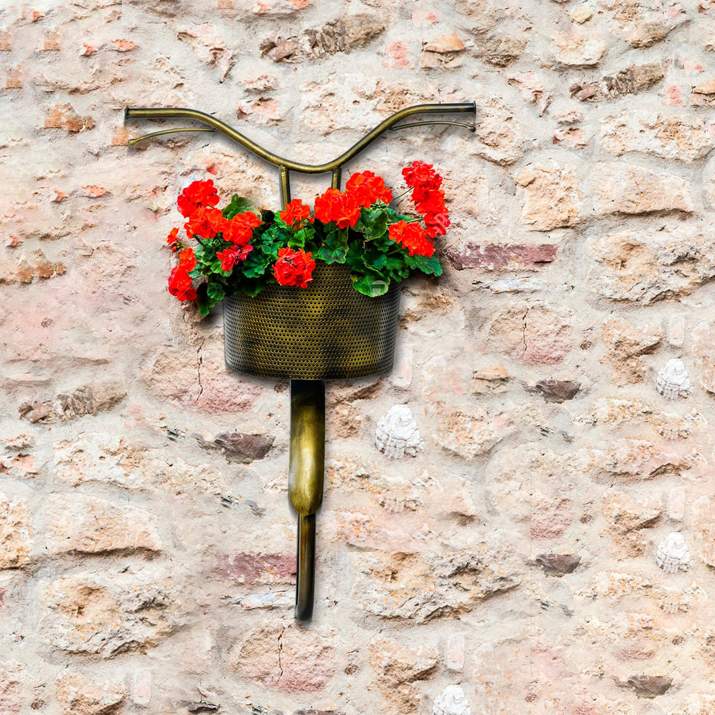 Multiutility Cycle Shape Iron Decorative Wall Hanging Kafalo